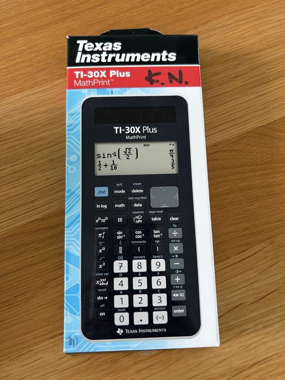 CALCUSO Pacchetto Base rosso con Calcolatrice TI Collège