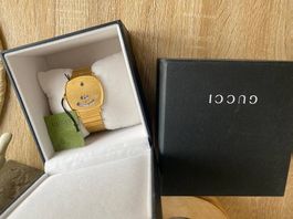 Montre Gucci Grip YA157409 38 mm Dorée boite et Étiquette 