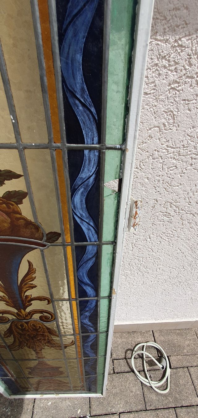 Fenster: 6 Stuck Jugendstil Fenster, Glasmalerei, Bleiverglasung – Gebraucht aus Utzenstorf von Filetto 6