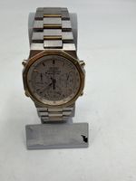 Seiko Quartz Chronograph Sports 100 Herrenuhr Stahl Gold