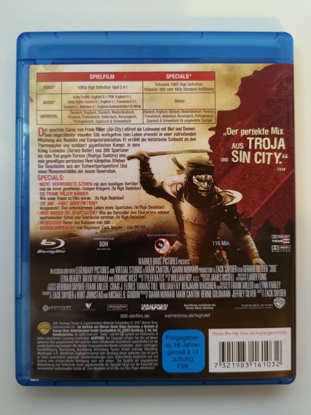 Tutti i DVDs: 300 (Blu-Ray) – Usato da Liestal venduto da Kratzilla 2