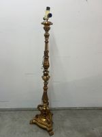 antiker Leuchtständer Barock Stil Holz ca. Mitte 19. Jh.