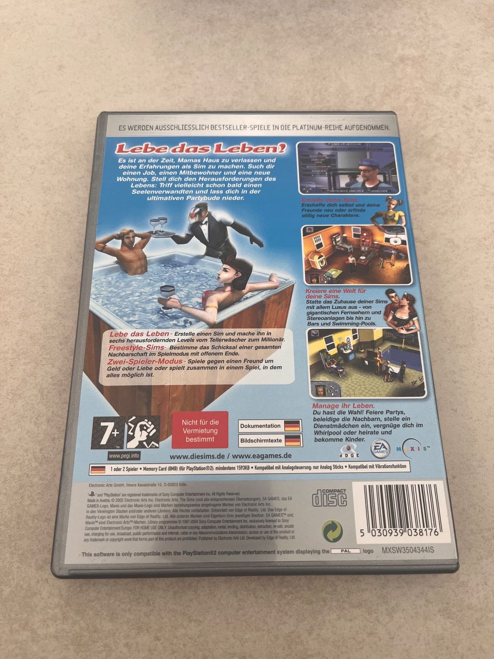 Sony Spiele: Die Sims für PS2 – Gebraucht aus Suhr von SchnapperCH 1