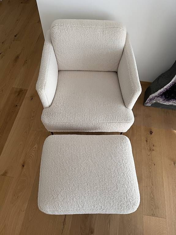 Westwing Poltrone: Westwing Teddy-Sessel Fluente mit Hocker – Usato da Stalden (Sarnen) venduto da lkm_8hyk 2