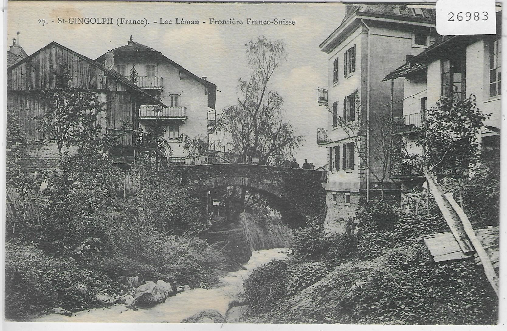 Cartoline postali: St. Gingolph - Frontiere Franco-Suisse – Usato da Ettingen venduto da Kartenplanet