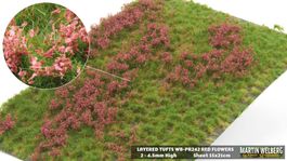 Landschaftsbau Martin Welberg Wiese rote Blumen, 15 x 21 cm