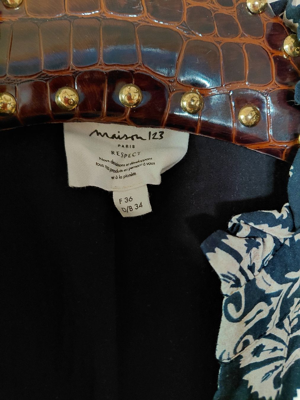 Maison 123 Vestiti: Robe imprimée Maison 123 viscose 34 ch – Usato da conthey venduto da Sarahaude1 1