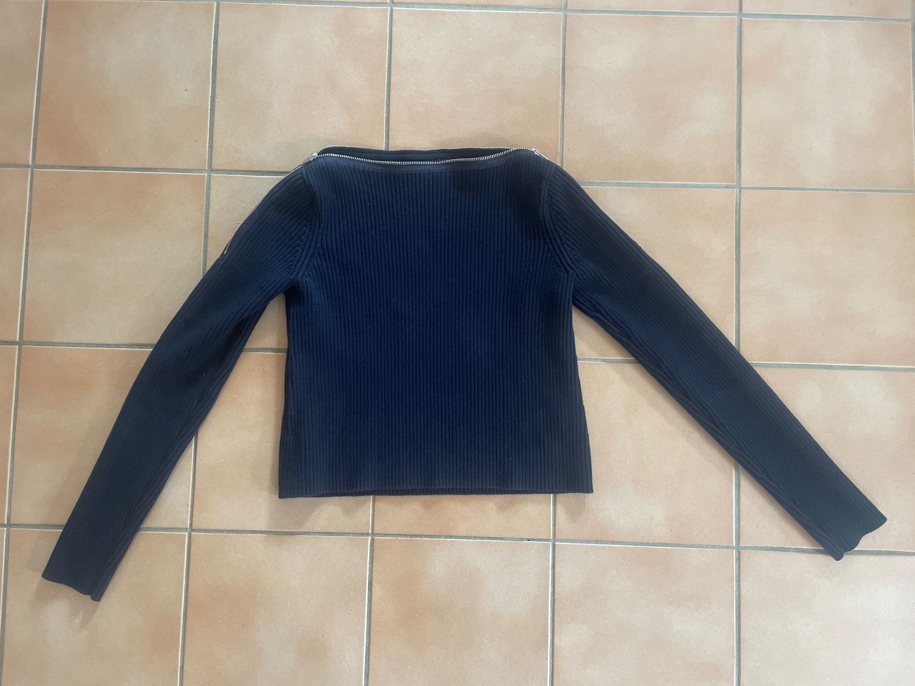 Alexander Wang Maglioni & Felpe: Alexander Wang Rippstrick Pullover blau Reißverschluss S 36 – Nuovo (secondo la descrizione) da Clarens venduto da Lois86 1