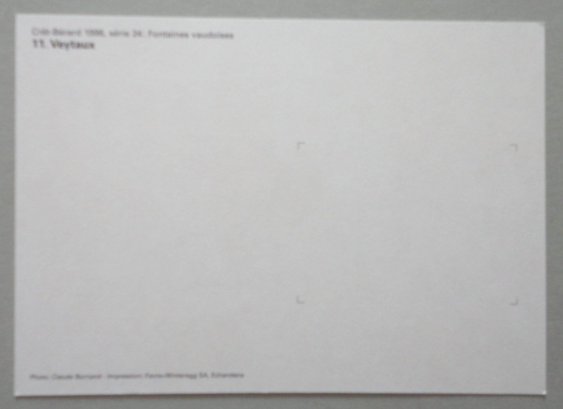 Cartoline postali: Fontaine de Veytaux – Usato da Fétigny venduto da Billy2miny 1