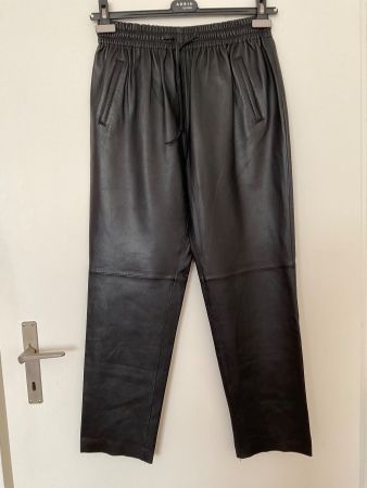 OAKWOOD Lammnappa Leder Hose Gr XL schwarz NEU NP 280