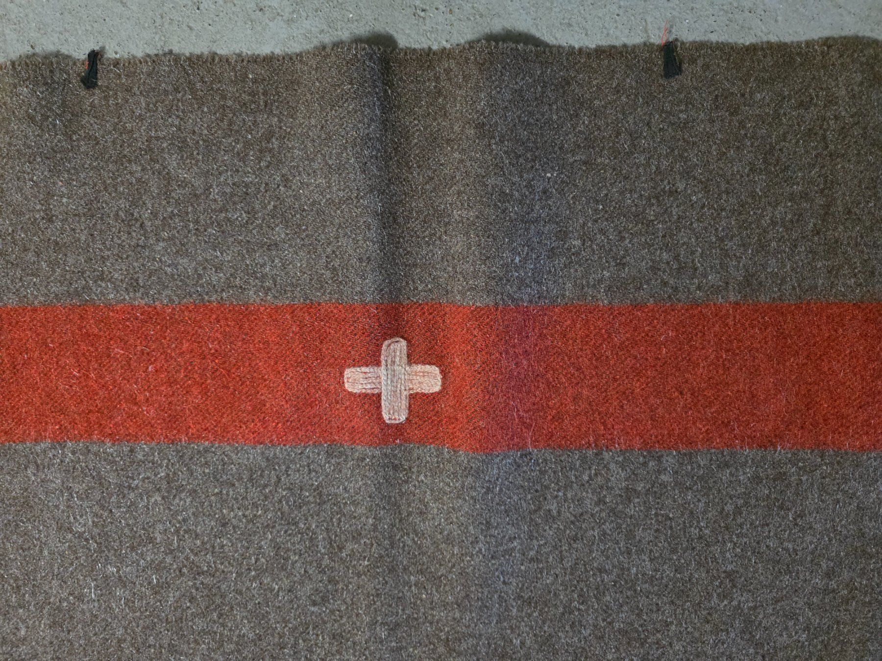 Schweizer Armee Coperte: Schweizer Militär Armee Wolldecke TW 1914 – Usato da Walterswil BE venduto da Lonitti 1