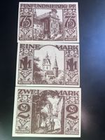 3 billets Notgeld Sparkasse Paderborn 1921 selon photos