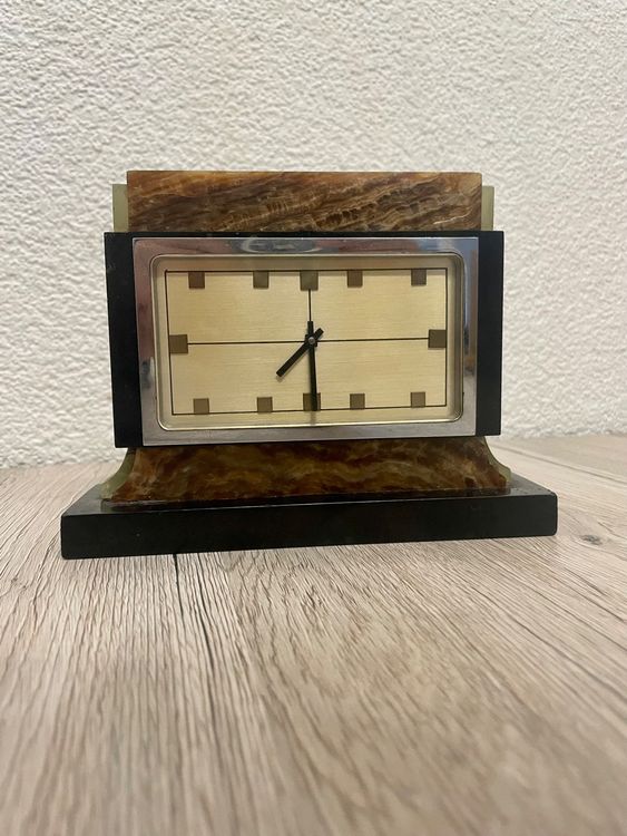 Clock Mouvement Quartz Horloge De Cheminée En Chêne The Emporium Clocks - Avec Pendule Fonctionnel Et Mouvement Quartz - 22x17x9cm Pendule à Poser Sur Un Meuble