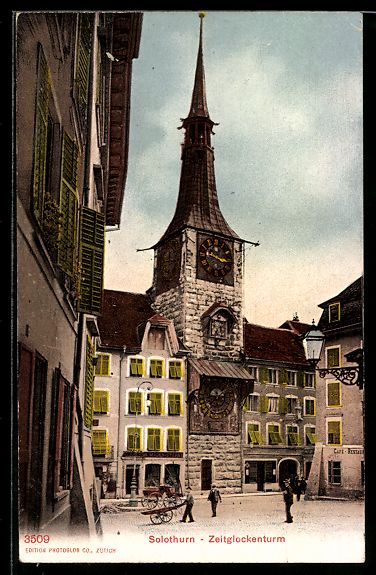 Cartoline postali: AK Solothurn, Zeitglockenturm – Usato da Berlin venduto da bartko-reher