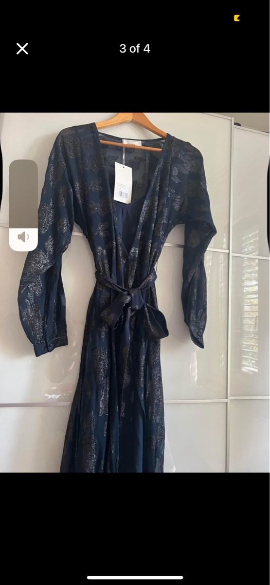 Vestiti: Stylish Wrap Dress - Black/Silver, Size Medium, New! – Nuovo e nell'imballaggio originale da Zürich venduto da tra_wl8x 1