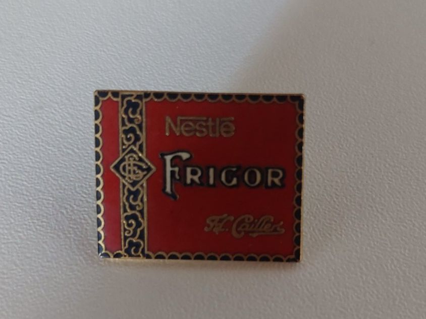 Nestlé Placchette & Badge: Nestle Frigor Pin – Usato da Erlinsbach venduto da pfunky
