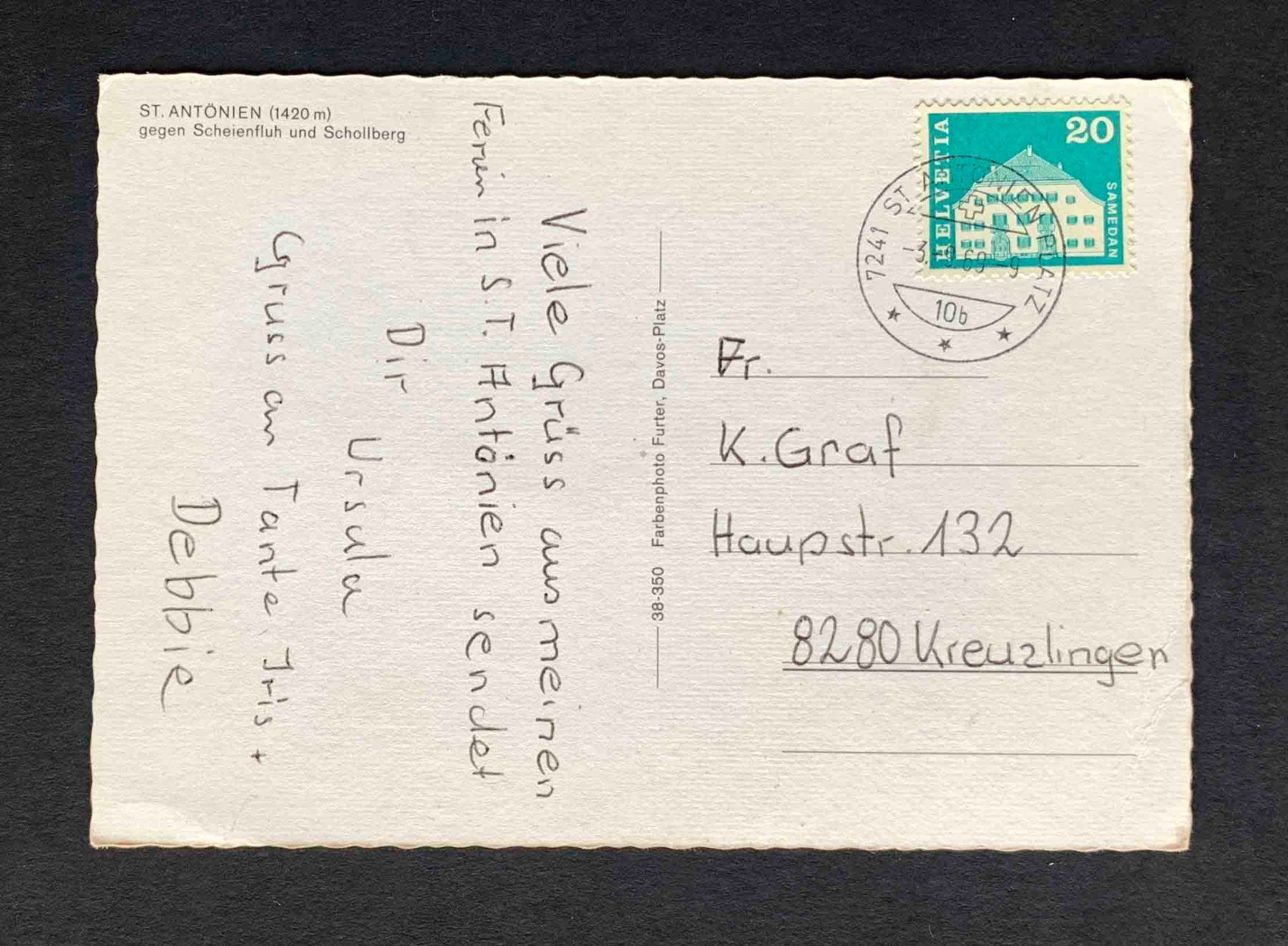Cartoline postali: AK St Antönien – Usato da Goldau venduto da artelier1 1