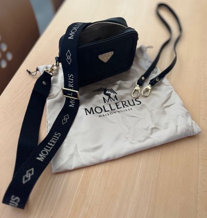 MOLLERUS Crossbody schwarz/gold Damen inkl. Schultergürtel