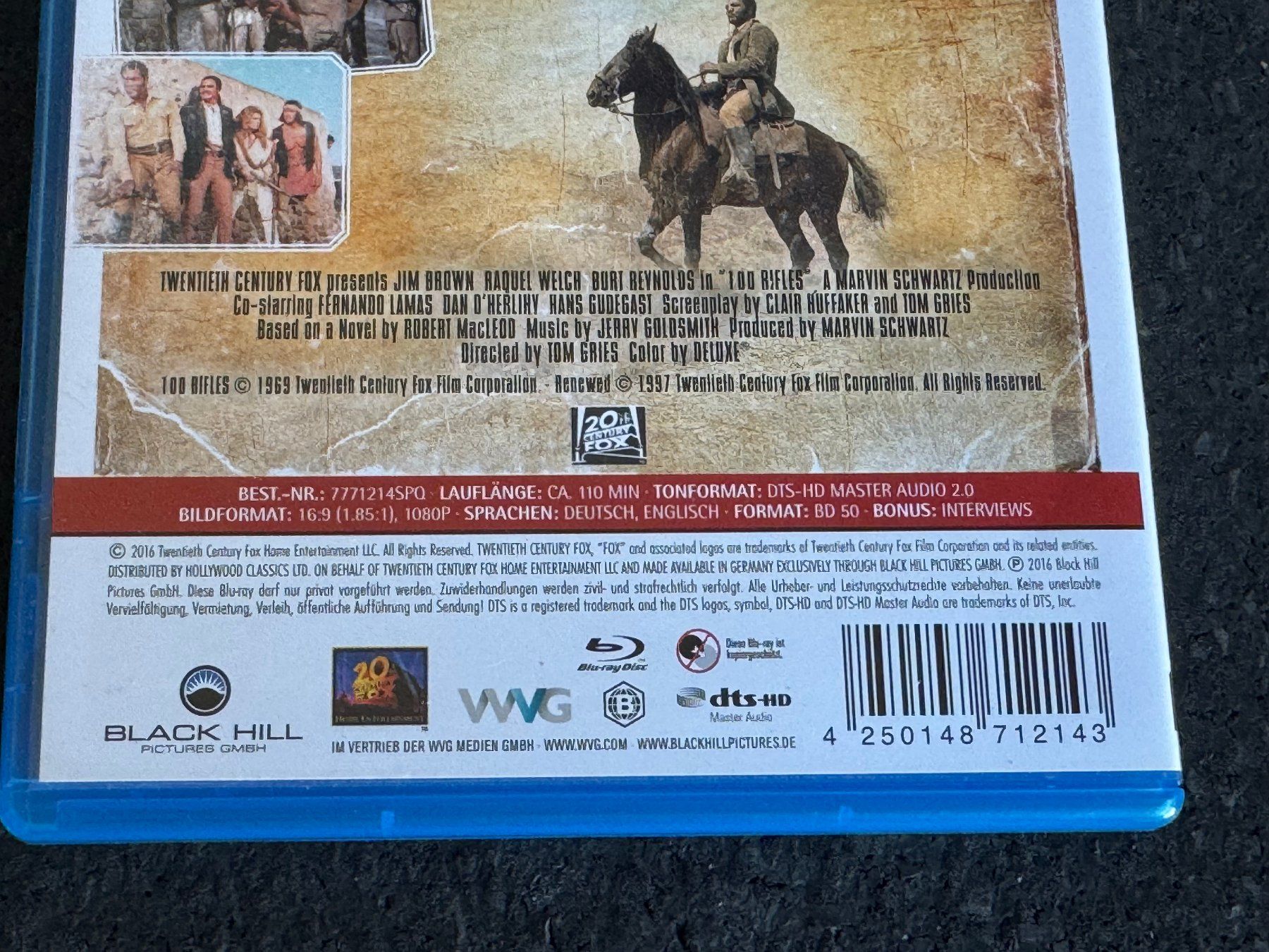 Tutti i DVDs: 100 Gewehre Western Blu-ray Disc DE/EN – Usato da Fribourg venduto da tschjoly 3