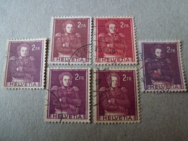 Tutti i francobolli: Lot ++ Farbvarianten Historische Bilder – Usato da Walkringen venduto da Casablanca777 2