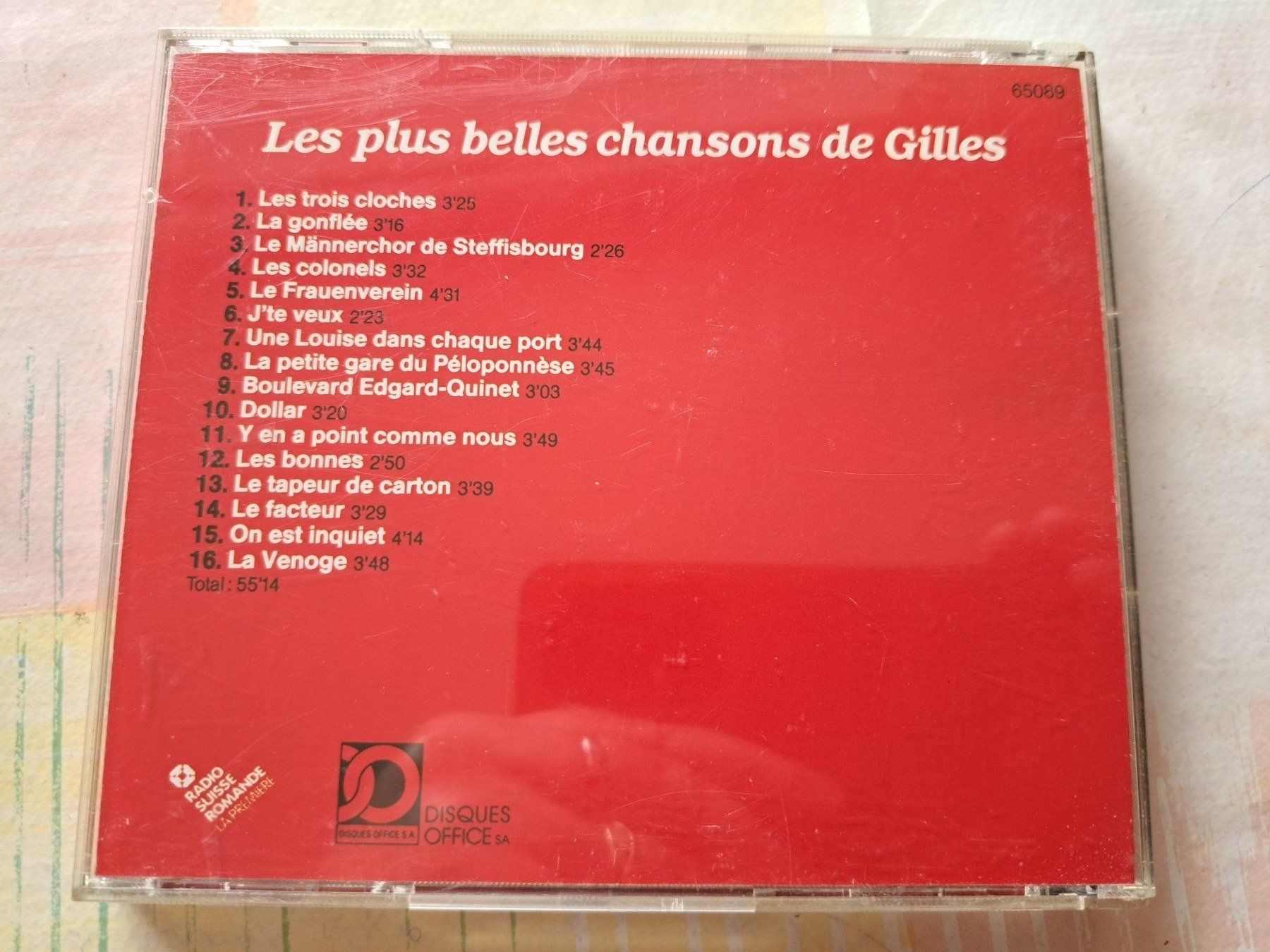 CDs: Cd Les plus belles chansons de Gilles  – Gebraucht aus Pully von bro_n52j 1