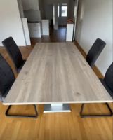 Esstisch ausziehbar weiss/grau 180-220cm wenig Gebraucht