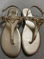 Guess Sandaletten Gold Gr. 41 Sommer Schuhe