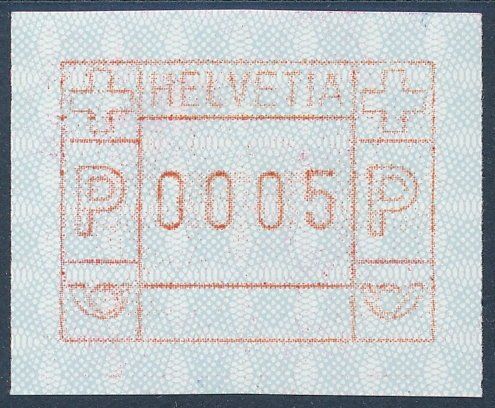 Tutti i francobolli: ATM 7AIII b Farbton Rotorange ** postfrisch – Nuovo (secondo la descrizione) da Luzern venduto da atms