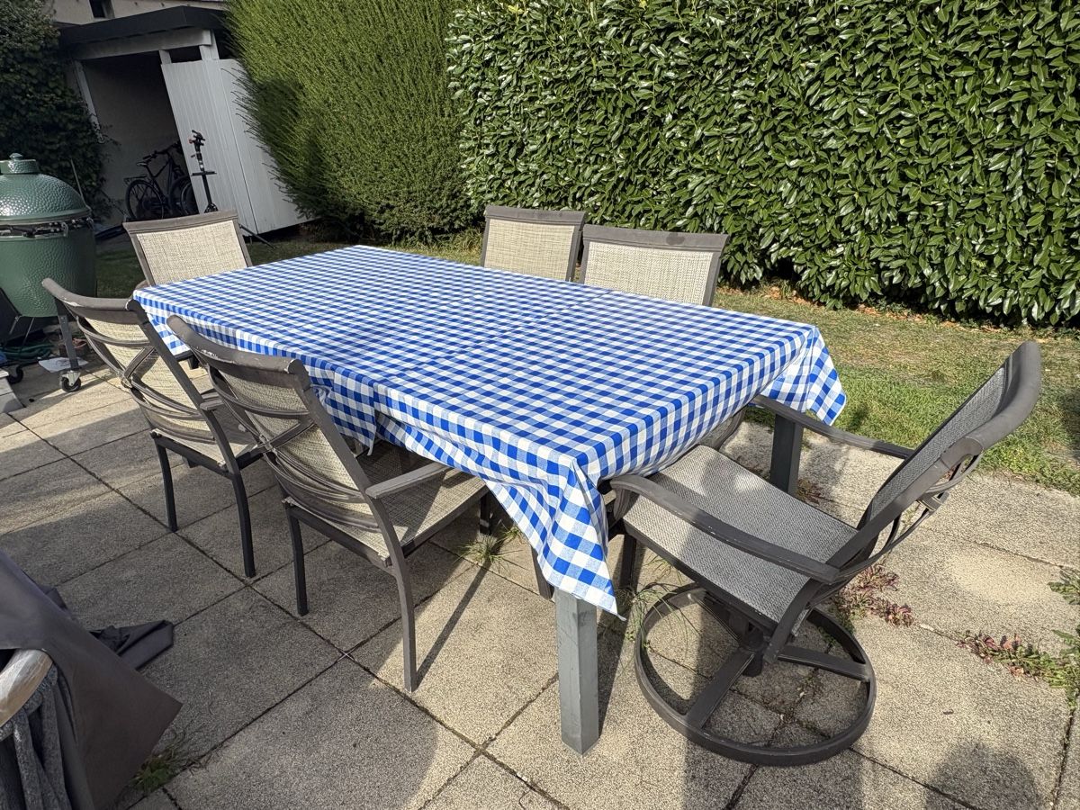 Tavoli: Outdoor Setting - 6 chairs & table  – Usato da Muri b. Bern venduto da ali_w2dj 2