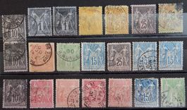 Frankreich Lot alles alte Werte V