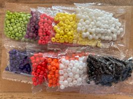 Bastelperlen Set Rocailles bunt 10x8g