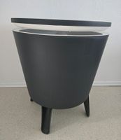 Getränketisch schwarz mit integrierter Kühlbox