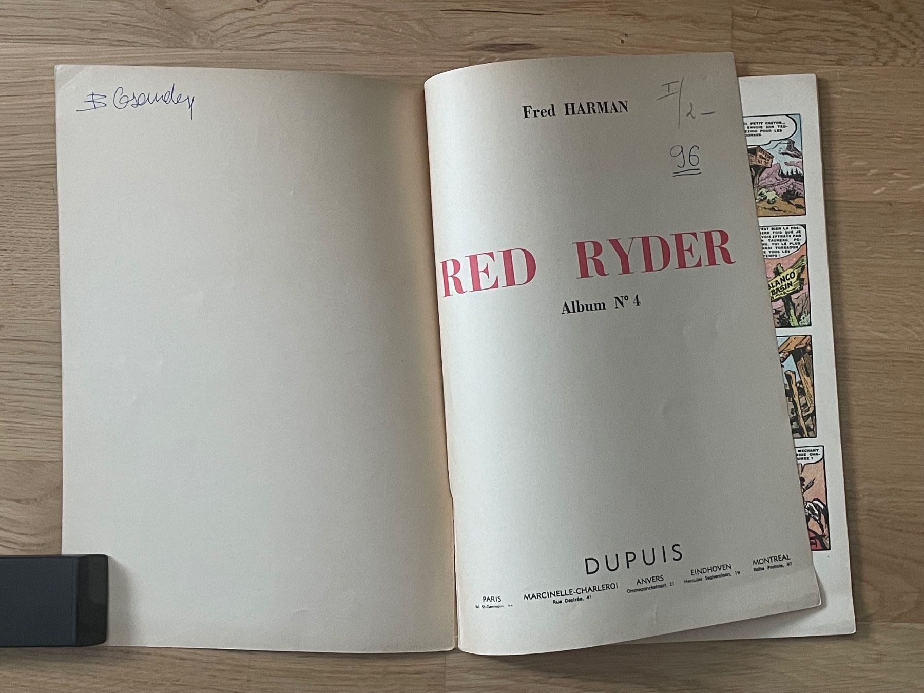 Comics: RED RYDER No 4 EO 1952 – Gebraucht aus Lausanne von gaugau61 2