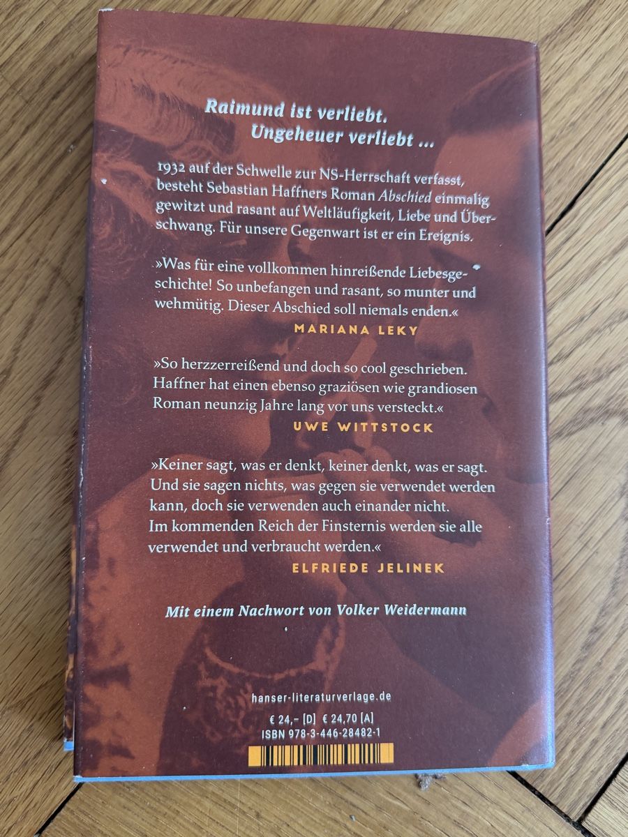 Libri: Abschied / Sebastian Haffner – Usato da Zürich venduto da chi_9dfb 1
