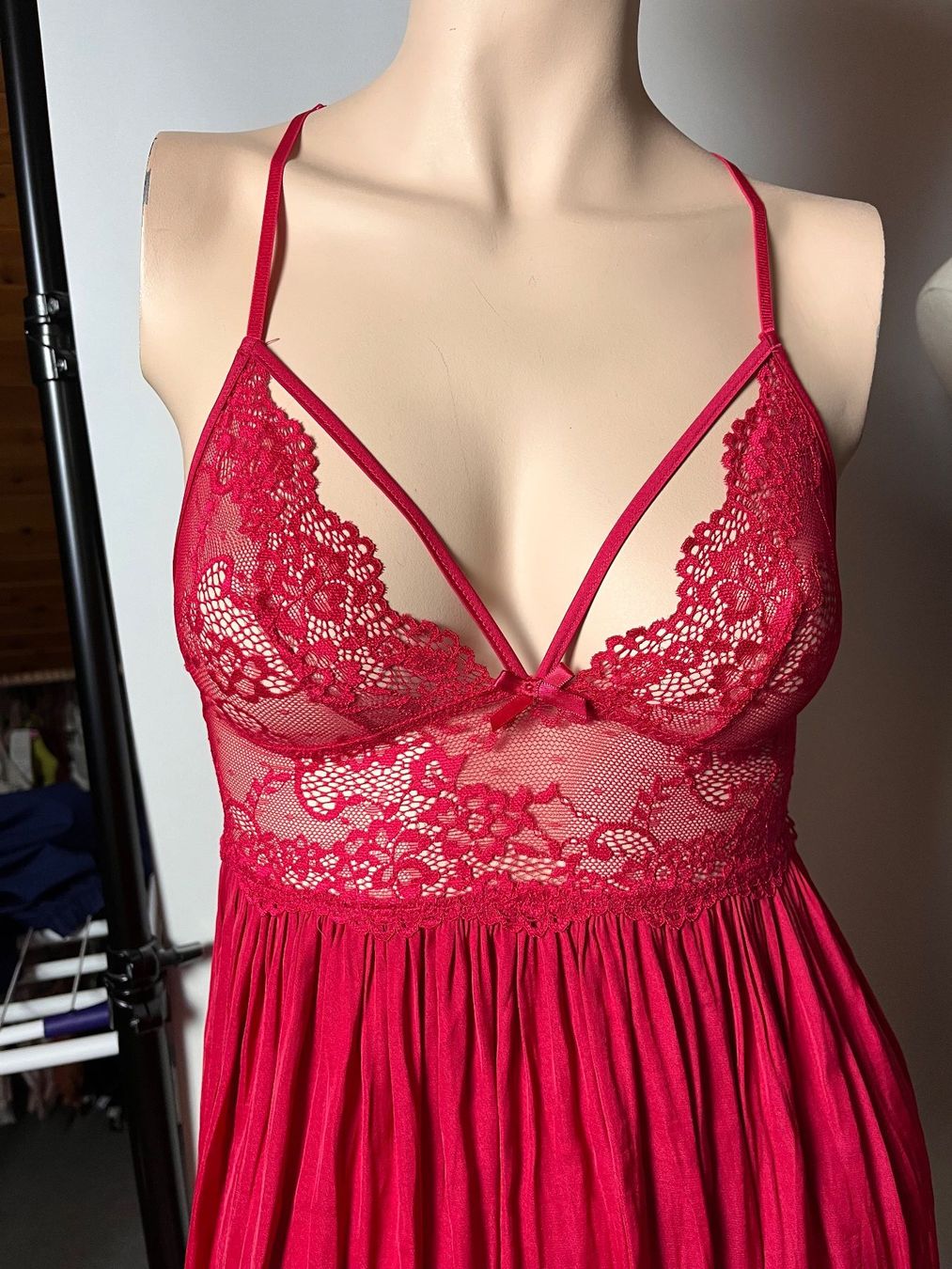 Lascana Altra biancheria intima: LASCANA, Négligée, Grösse 34, Farbe Rot – Nuovo e nell'imballaggio originale da Rudolfstetten venduto da gst_g7xl 1