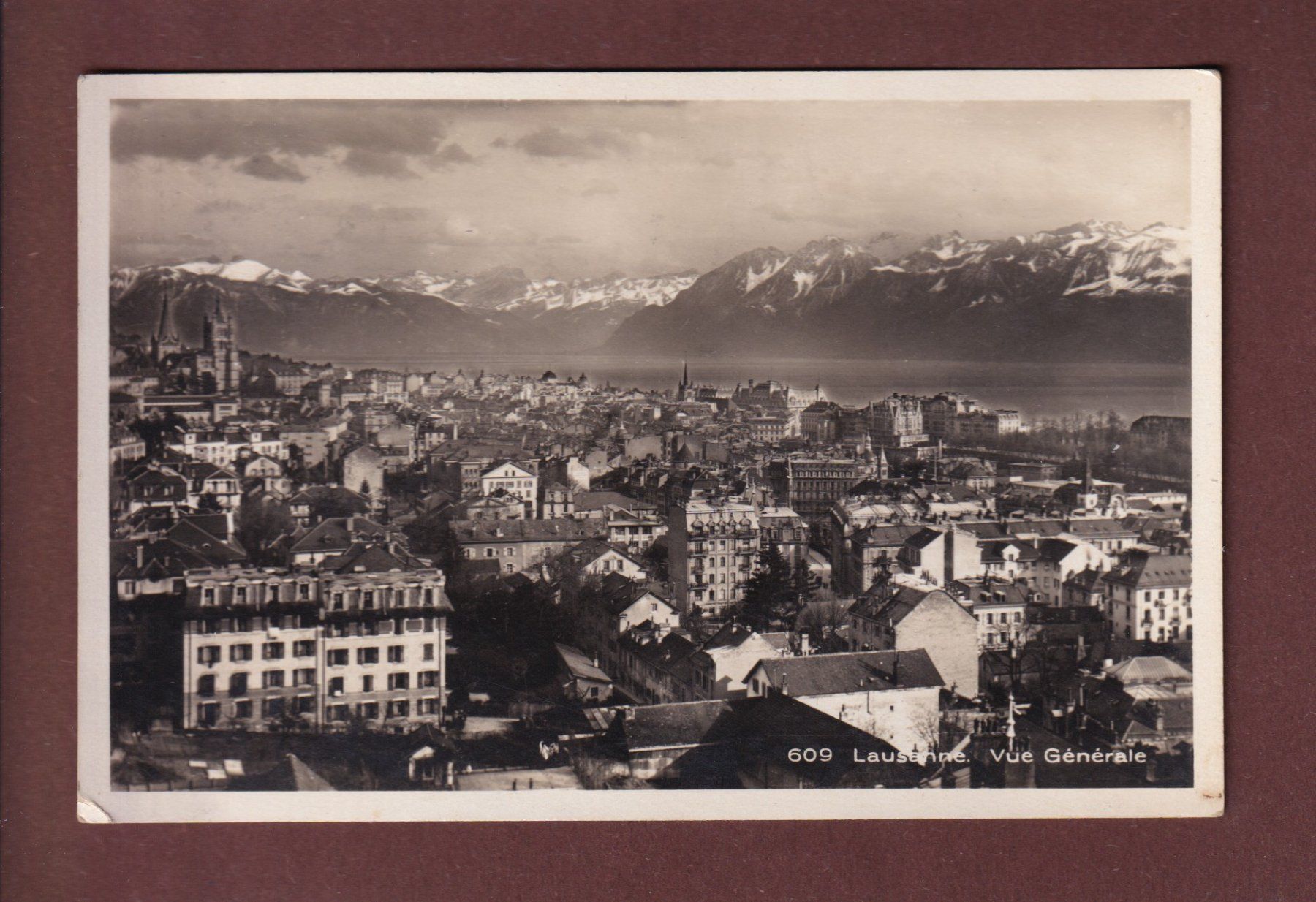 Ansichtskarten: LAUSANNE - Vue partielle - 1931 – Gebraucht aus Pully von nicecards
