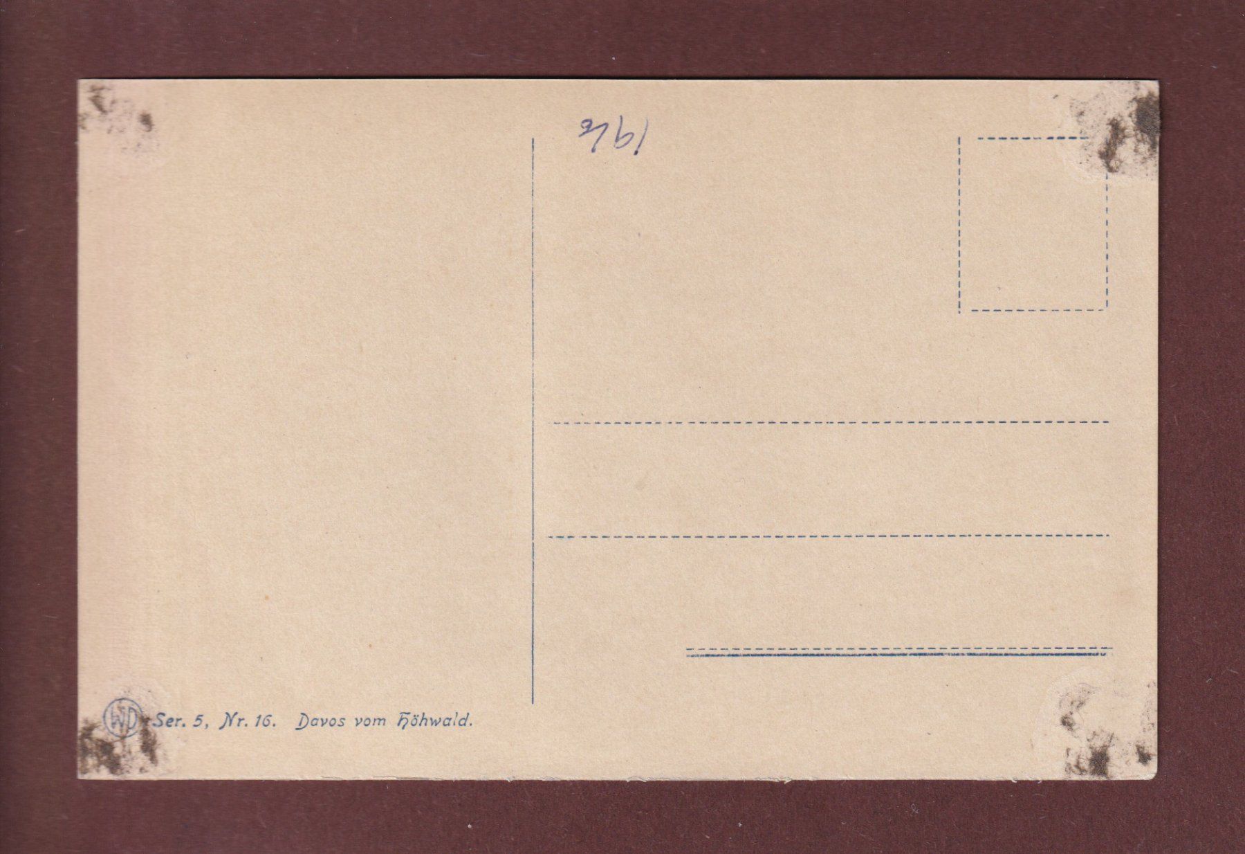 Cartoline postali: Davos - DAVOSERSEE – Usato da Pully venduto da nicecards 1