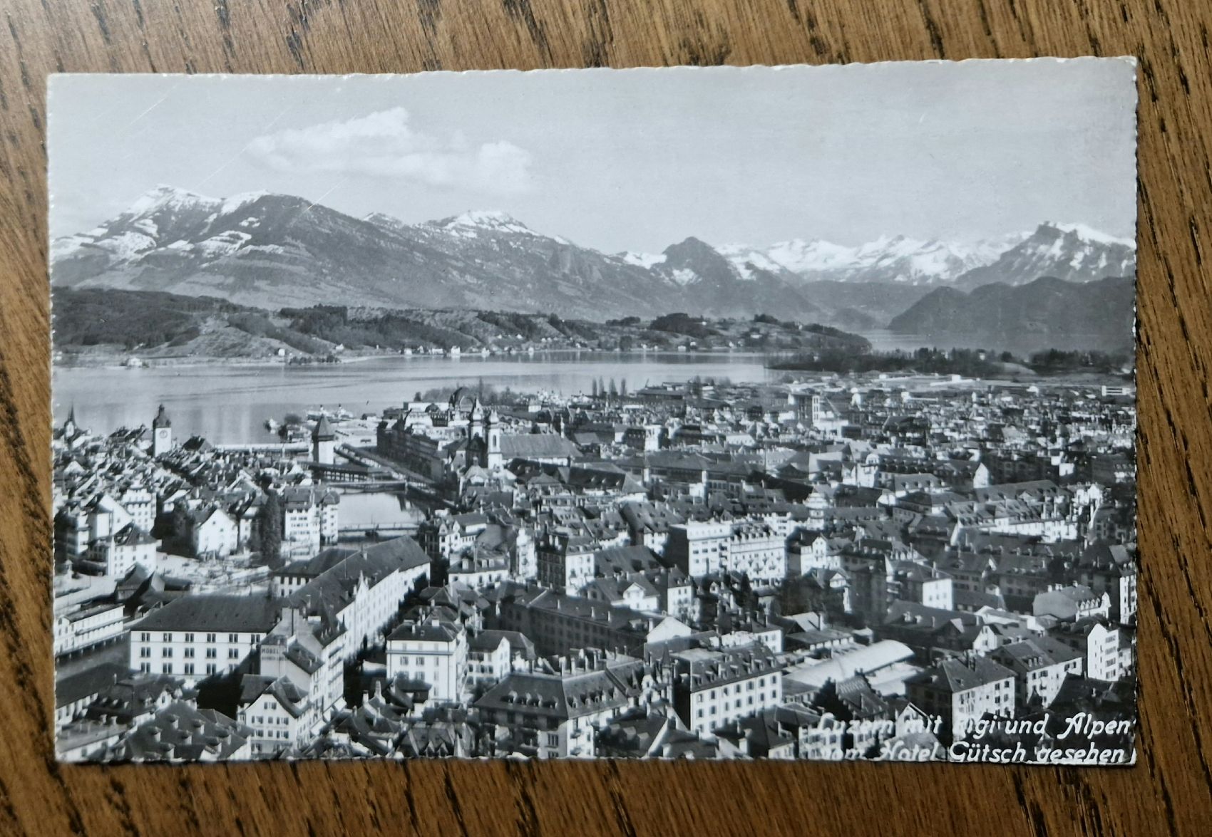 Cartoline postali: Luzern mit Rigi und Alpen – Usato da Ebikon venduto da Donar50