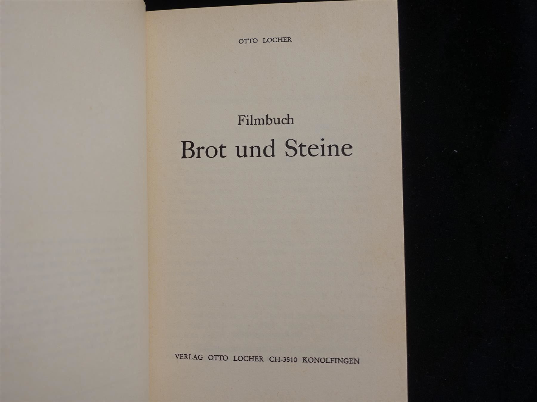 Libri: Filmbuch "Brot und Steine" – Usato da Gutenswil venduto da Optico 3