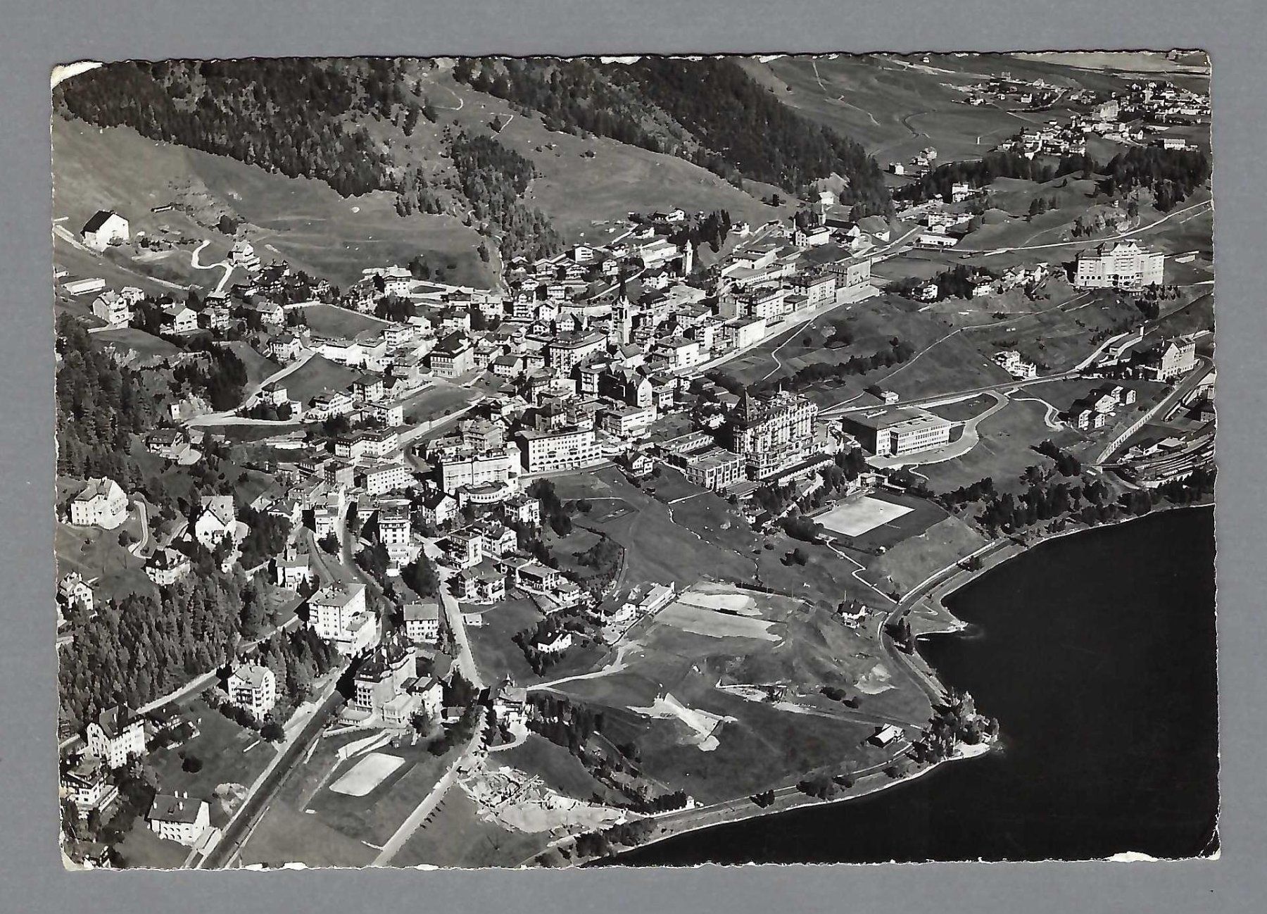 Ansichtskarten: 1958, ST. MORITZ, FLUGAUFNAHME – Gebraucht aus Pura von ulisse1957