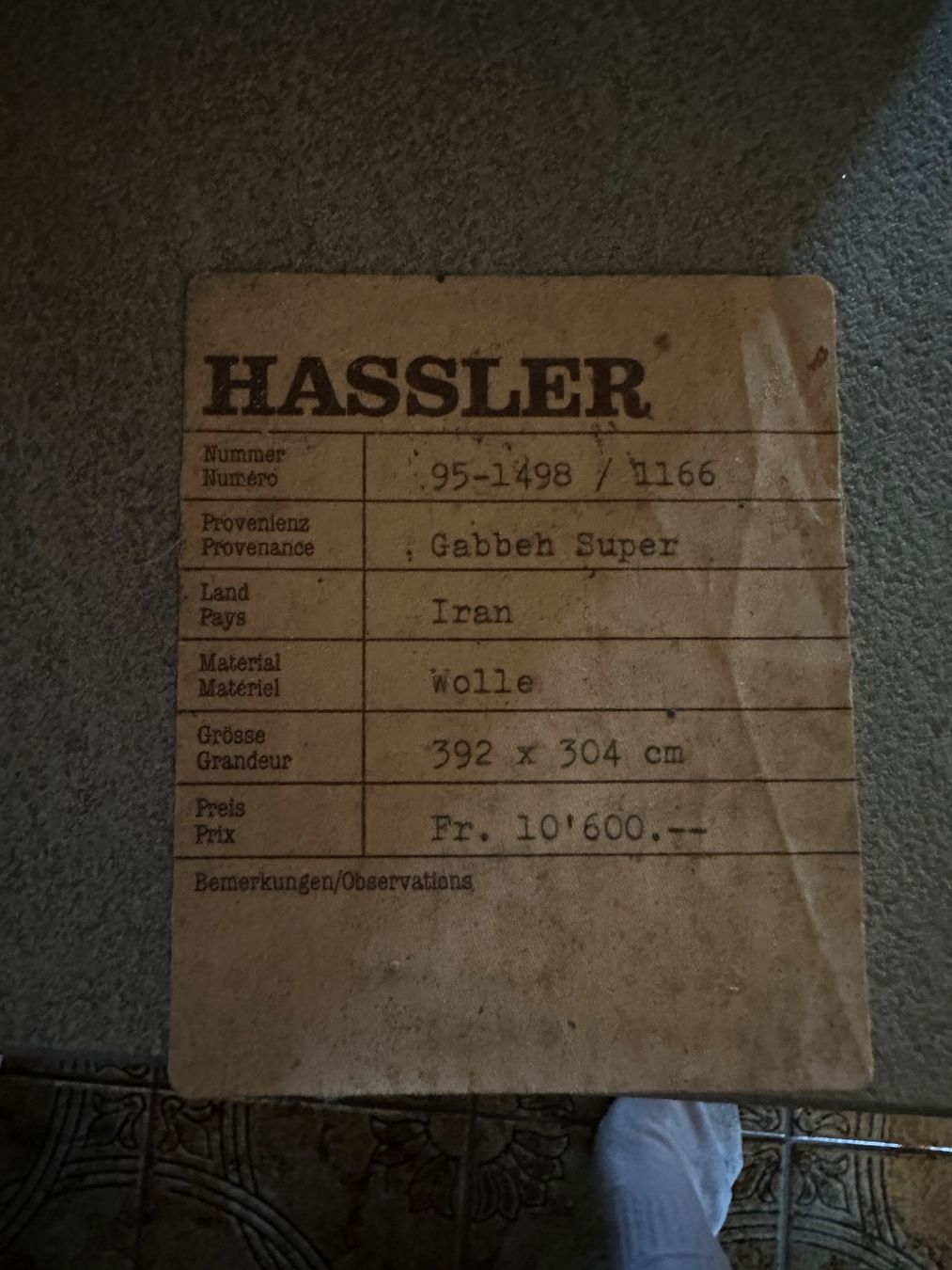 Tappeti: Iranischer Wolle Tepich – Usato da winikon venduto da lfisch04 4
