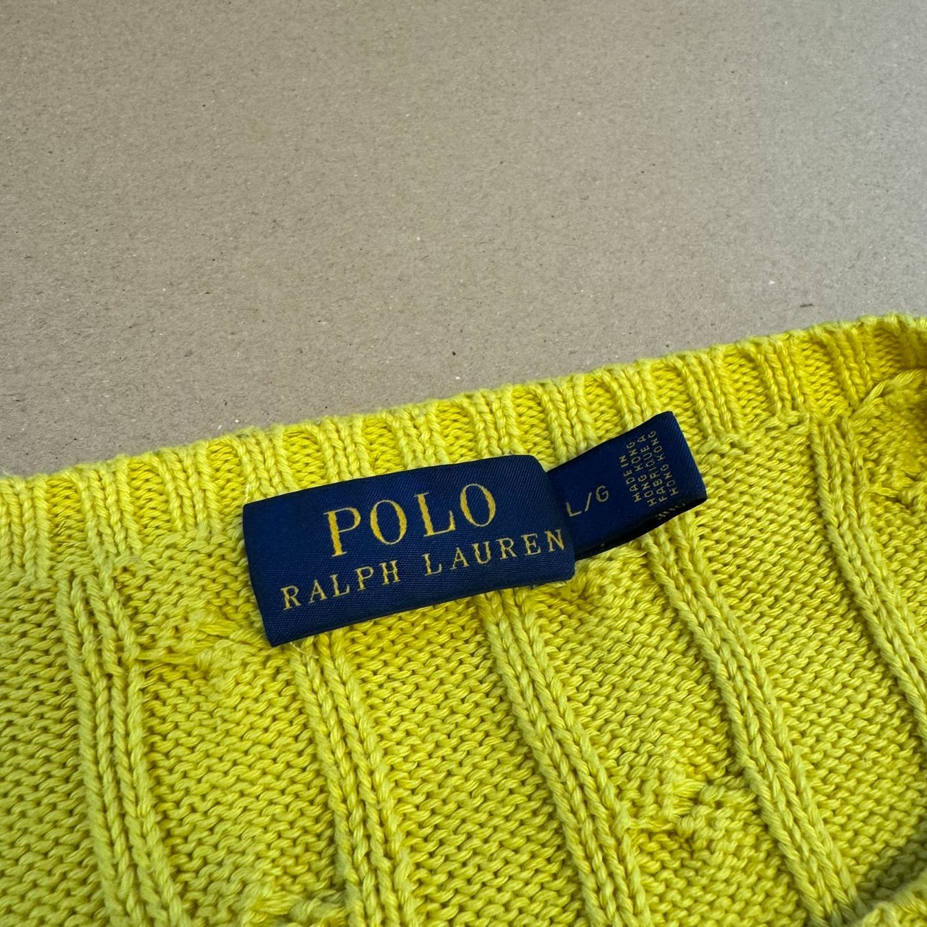 Polo Ralph Lauren Maglioni & Felpe: Polo Ralph Lauren knitted yellow sweatshirt strickpullover – Usato da St. Gallen venduto da sourced_limited 3