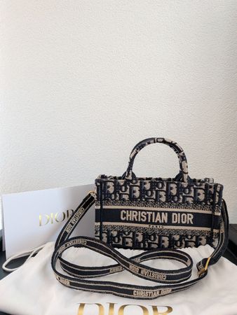 Christian Dior Book Tote Mini Bag with Strap