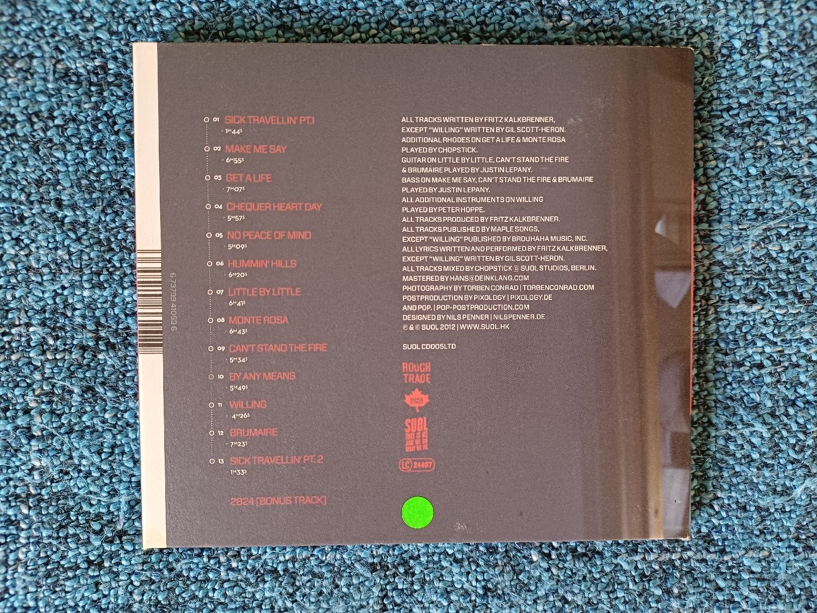 CDs: Fritz Kalkbrenner "Sick travellin" CD  – Gebraucht aus Begnins von Drastic-Sound 1