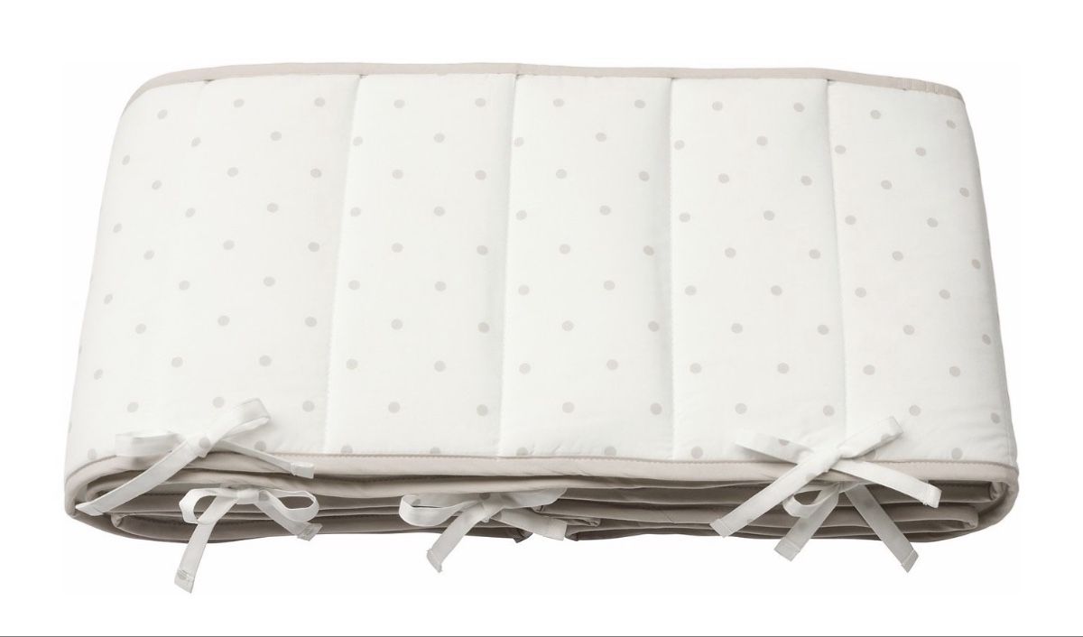 Ikea Wiegen & Stubenwagen: Paracolpi culla Ikea LENAST con pois – Gebraucht aus Glis von dor_b2nc