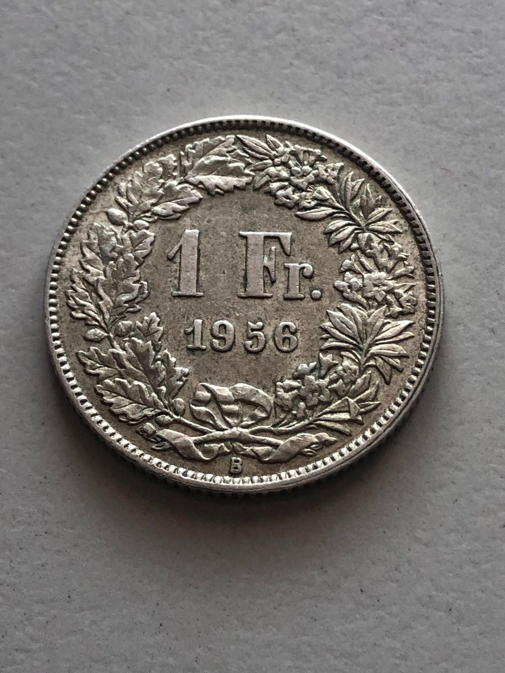 Alle Münzen: 1 Fr. 1956 – Gebraucht aus Schötz von Odpa