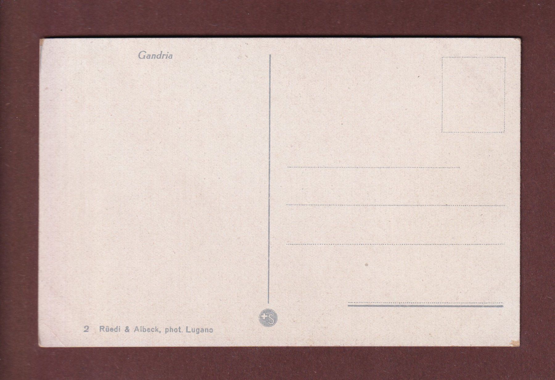 Cartoline postali: GANDRIA - Donna // pli d'angle // – Usato da Pully venduto da nicecards-shop 1
