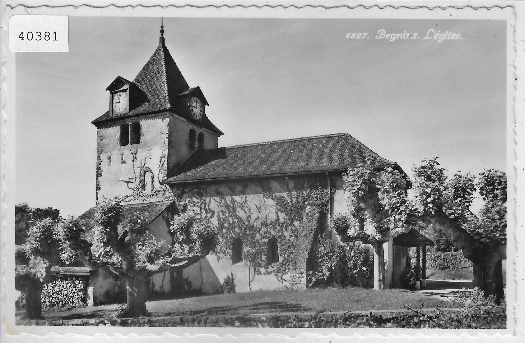 Cartoline postali: Begnins - L'Eglise – Usato da Ettingen venduto da Kartenplanet