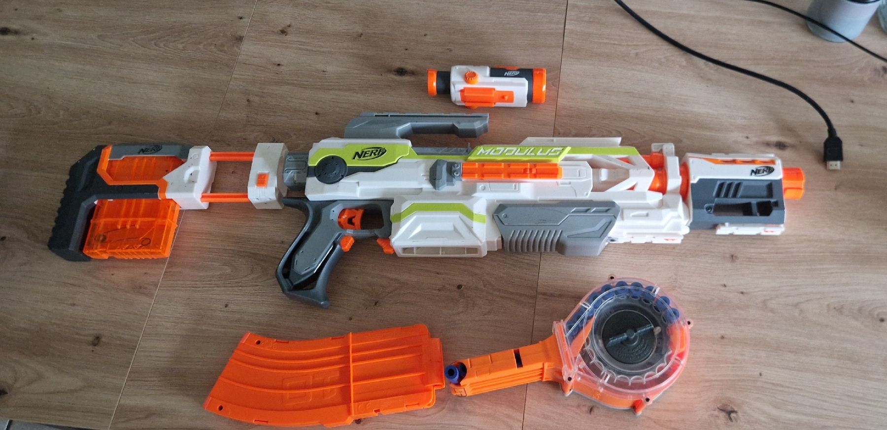 Nerf Modulus ECS-10 Blaster - Viel Zubehör - Top Zustand! (Gebraucht ...