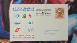CL36 Enveloppe + Timbre Suisse - Theme Aviation 1984